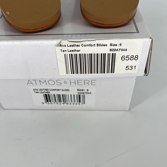 ATMOS&HERE Genuine Leather Sandals Slides - Picture 9 of 9